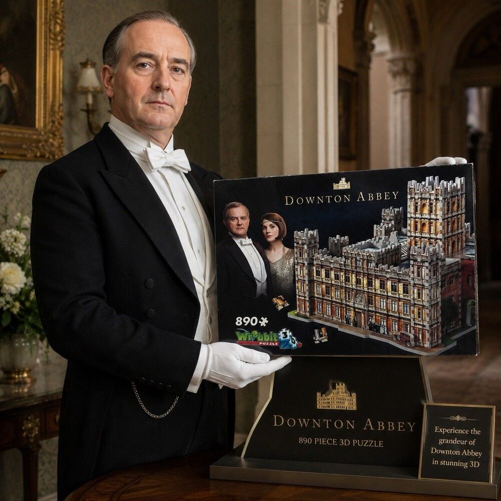 WREBBIT DOWNTON ABBEY 3D Jigsaw Puzzle 890 Foam Back Pieces (Read Description)